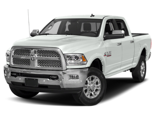 2018 RAM 2500 Laramie in Bright White Clearcoat — front three-quarter view