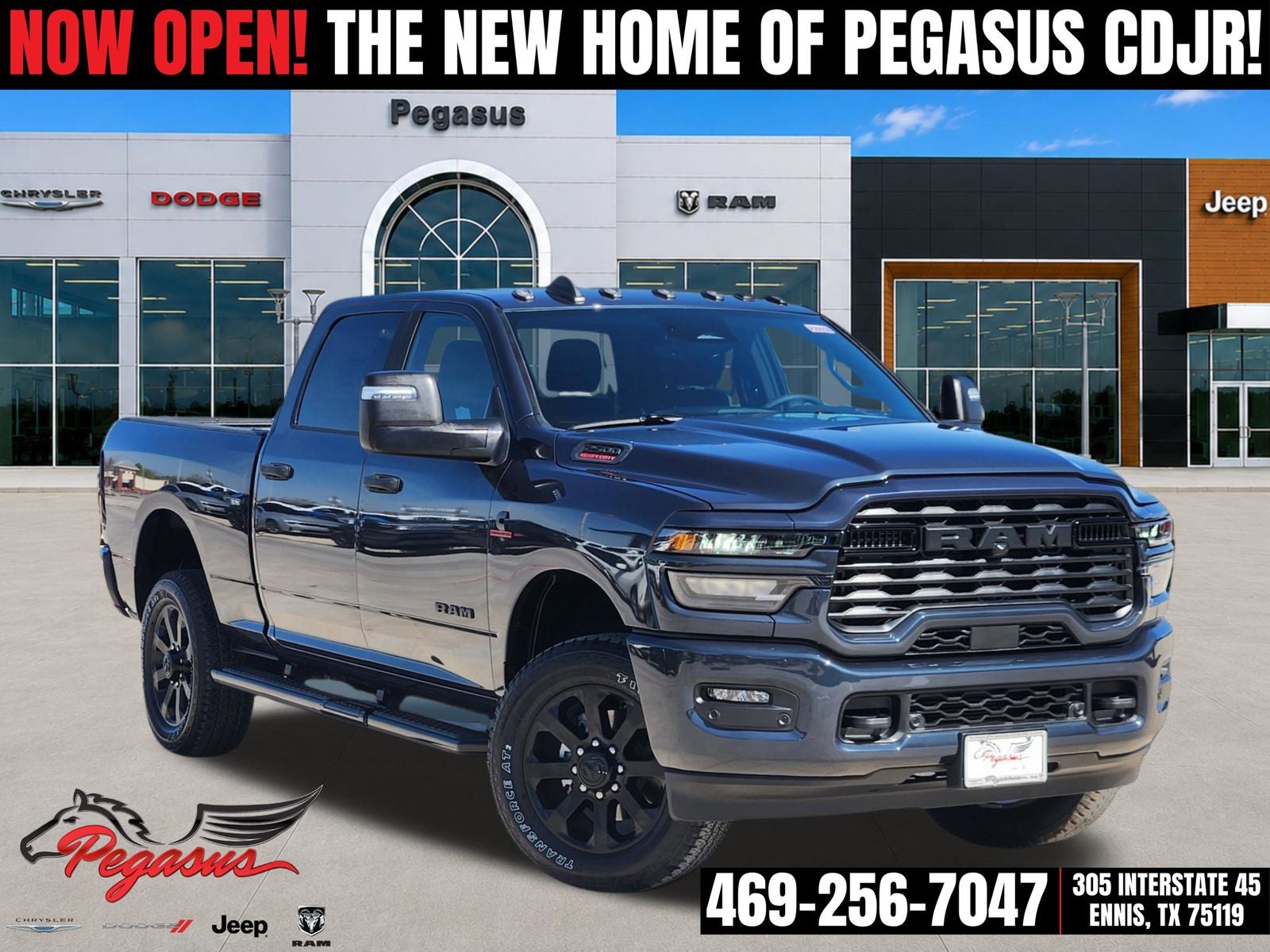 2026 RAM Ram 2500 RAM 2500 LONE STAR CREW CAB 4X4 6'4' BOX in Forged Blue Metallic Exterior Paint — front three-quarter view