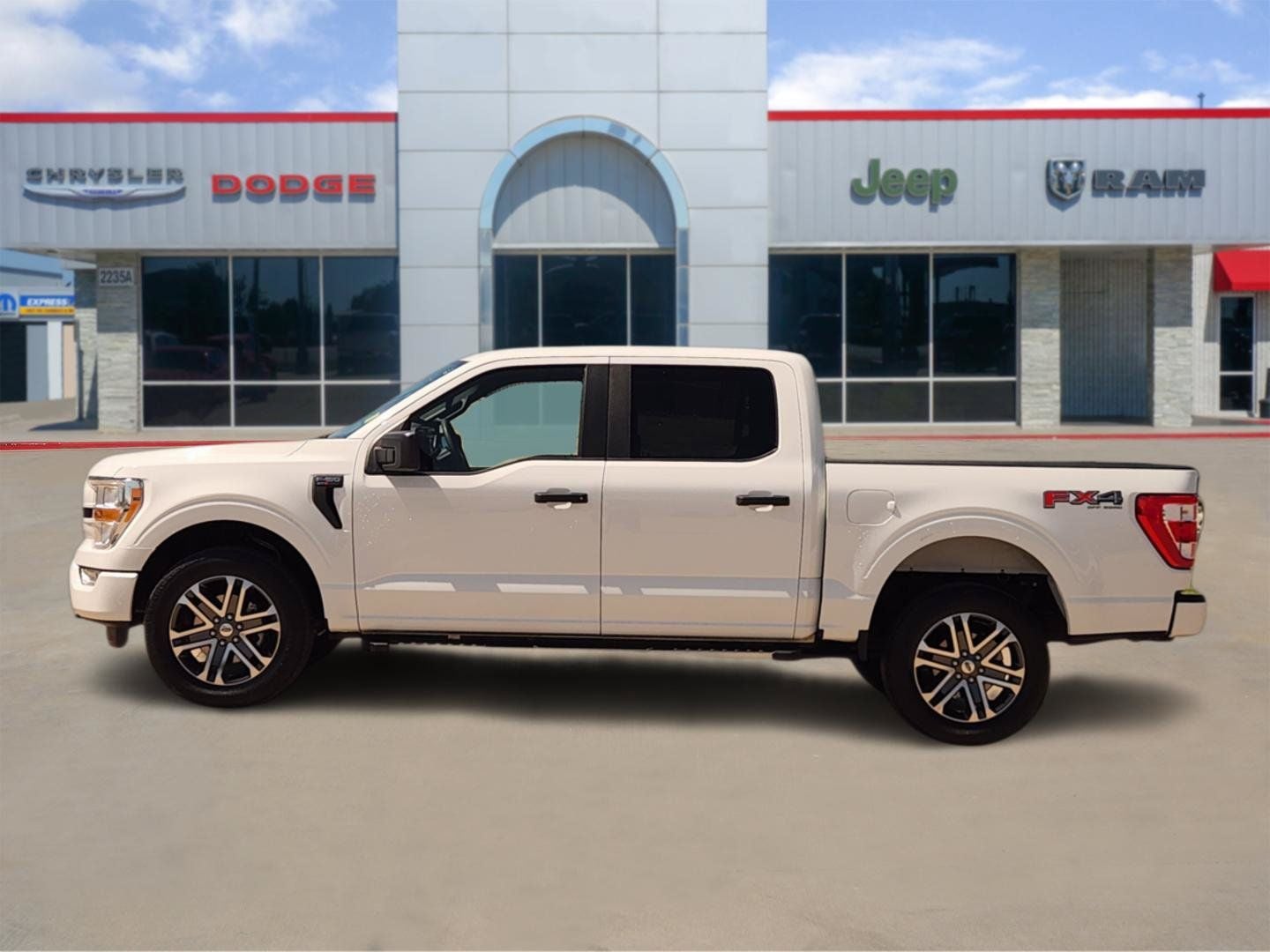 2022 Ford F-150 — rear three-quarter view