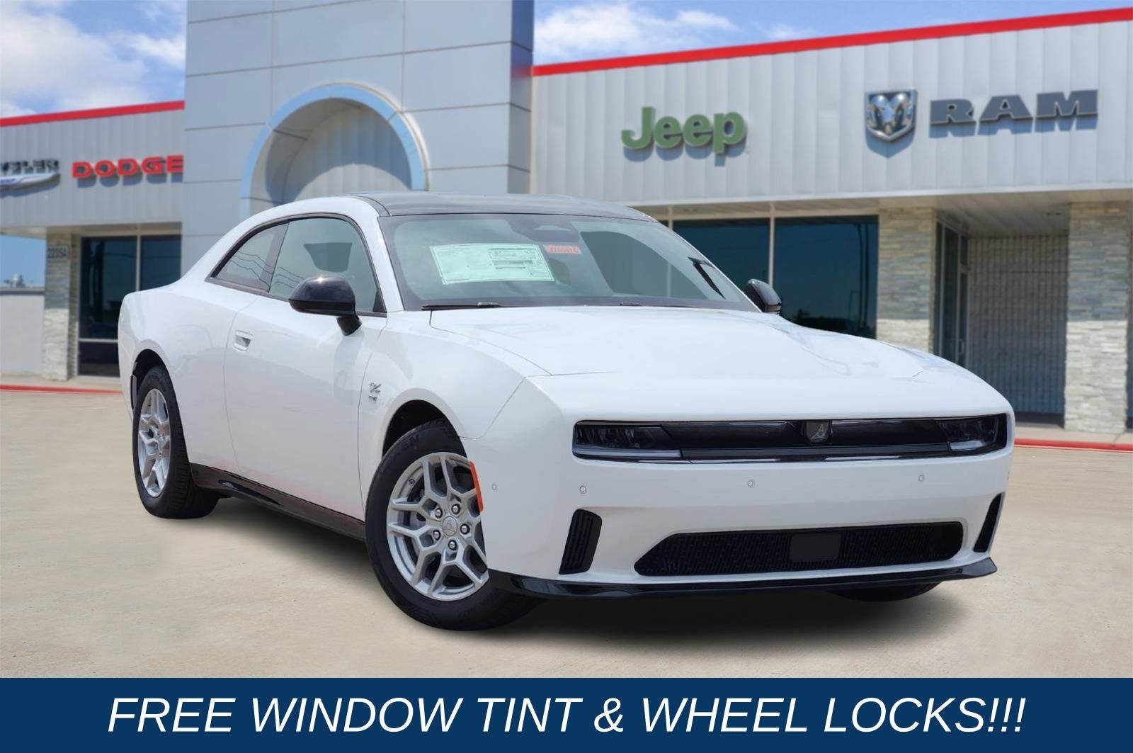 2025 Dodge Charger CHARGER 2-DOOR DAYTONA R/T AWD in White Knuckle Exterior Paint — front three-quarter view
