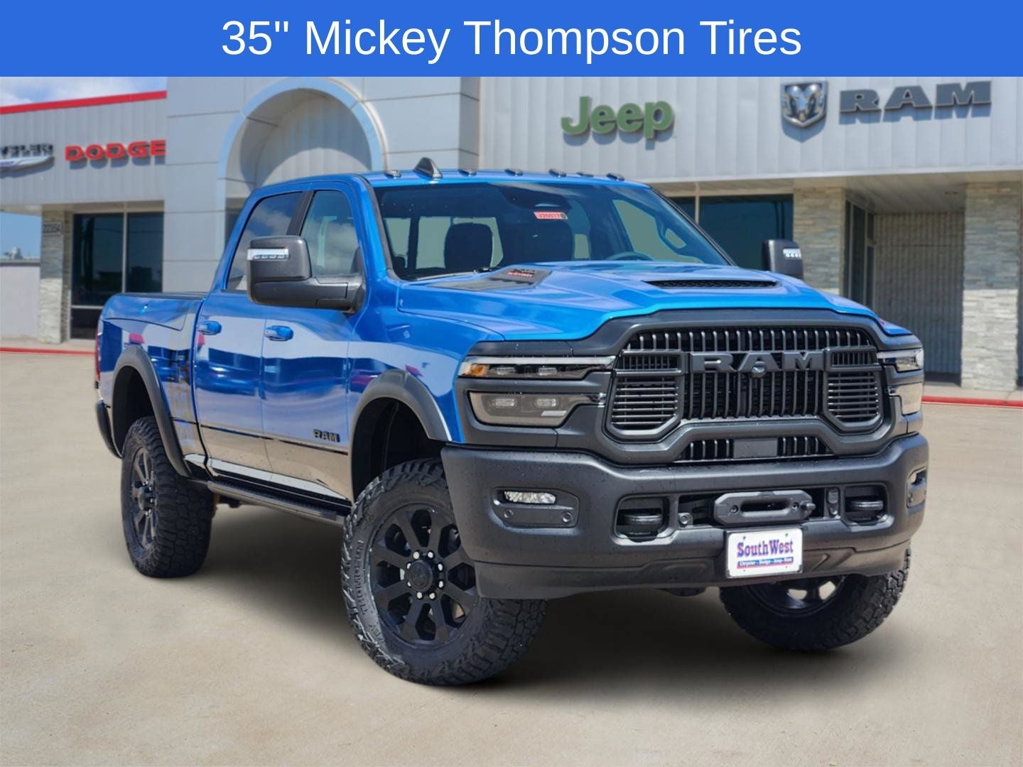 2026 RAM Ram 2500 RAM 2500 POWER WAGON CREW CAB 4X4 6'4' BOX in Hydro Blue Pearl-Coat Exterior Paint — front three-quarter view