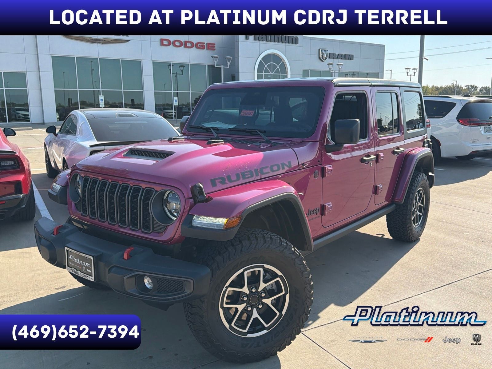 2026 Jeep Wrangler WRANGLER 4-DOOR RUBICON in Tuscadero Pearlcoat — front three-quarter view