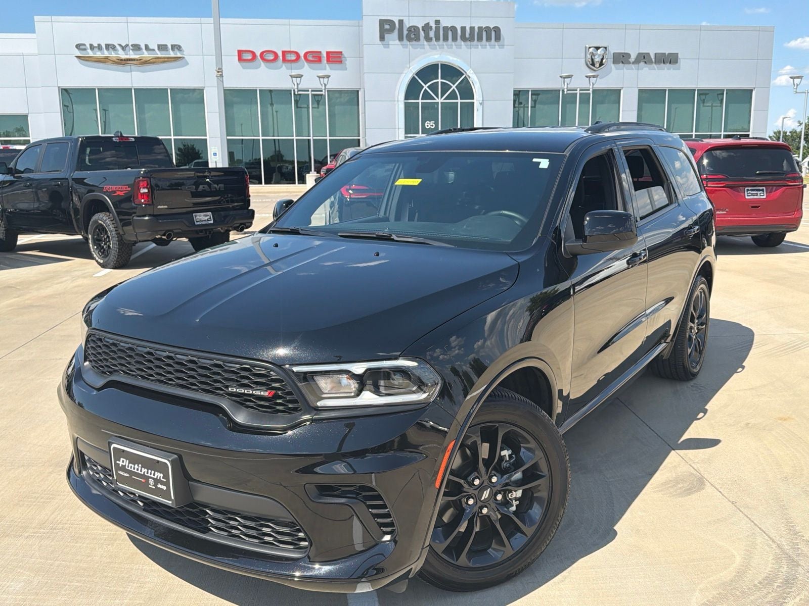 2025 Dodge Durango GT RWD in Db Black Clearcoat — front three-quarter view