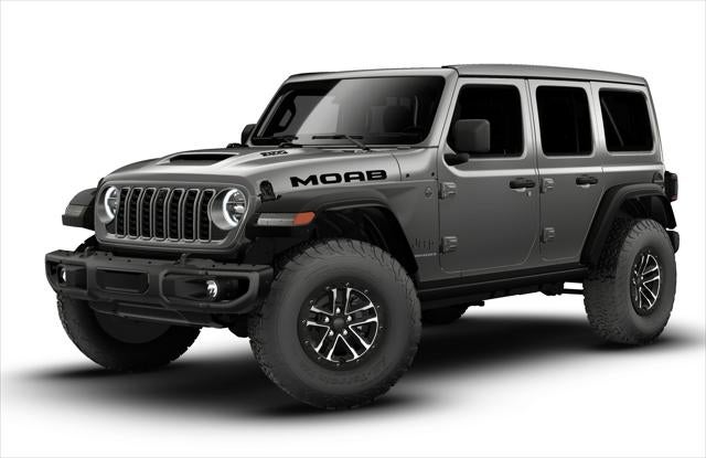 2026 Jeep Wrangler WRANGLER 4-DOOR MOAB 392 in Granite Crystal Metallic Clear-Coat Exterior Paint — front three-quarter view