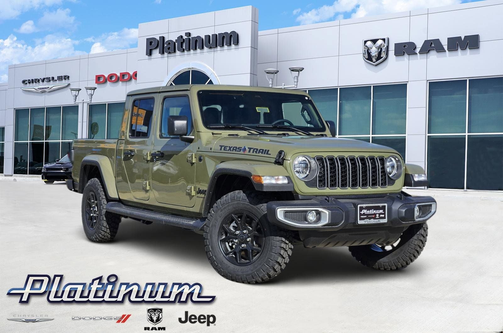 2026 Jeep Gladiator GLADIATOR TEXAS TRAIL 4X4 in 41 Exterior Paint — front three-quarter view