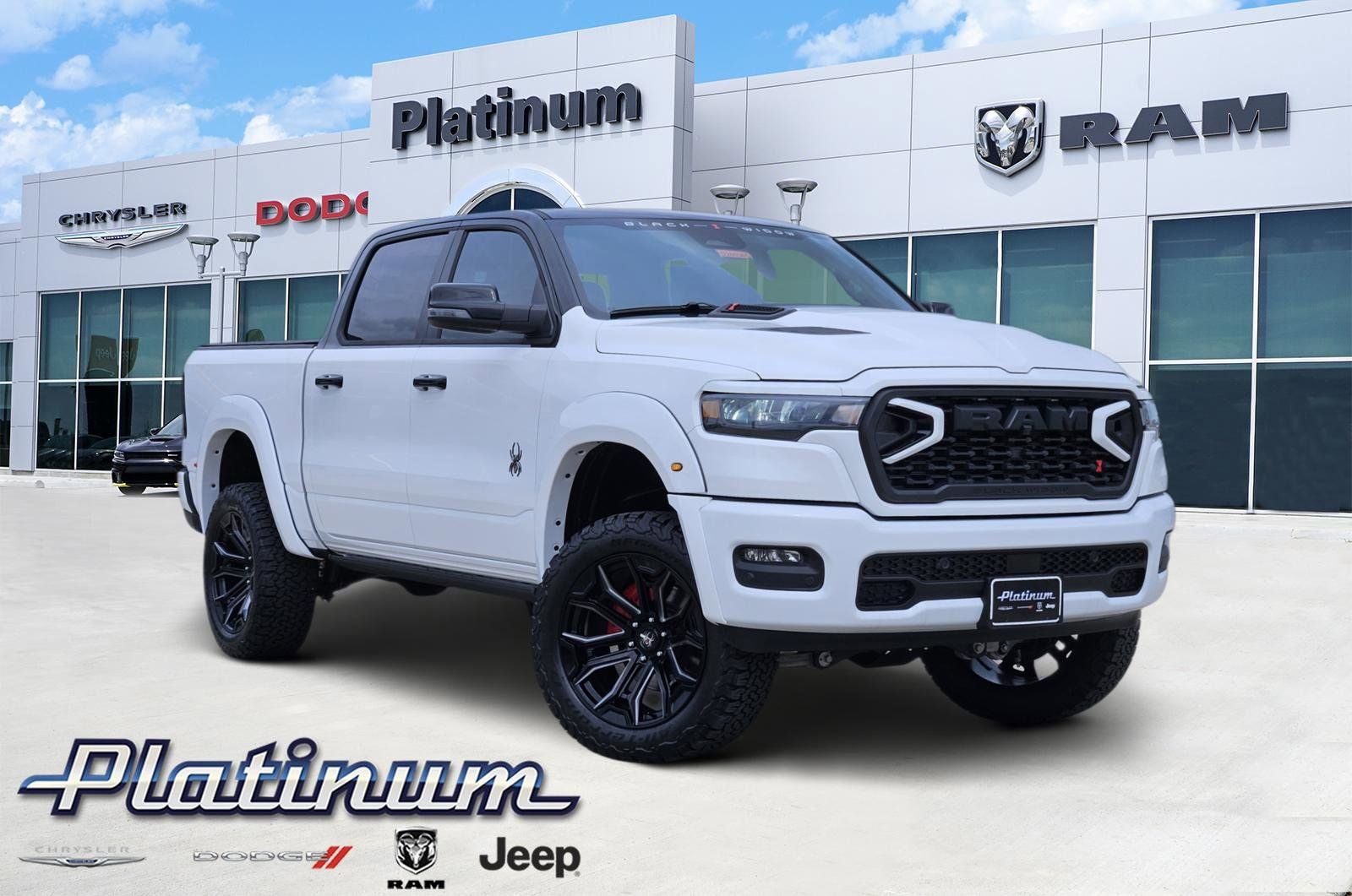 2026 RAM Ram 1500 RAM 1500 BIG HORN CREW CAB 4X4 5'7' BOX in Bright White Clear-Coat Exterior Paint — front three-quarter view