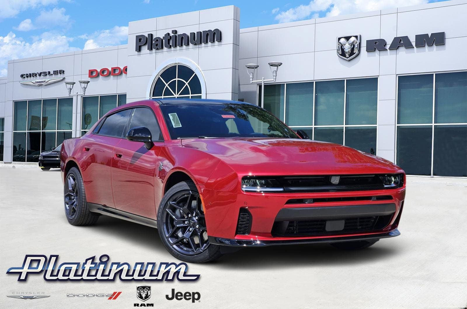 2026 Dodge Charger CHARGER SCAT PACK 4-DOOR AWD in Redeye Exterior Paint — front three-quarter view