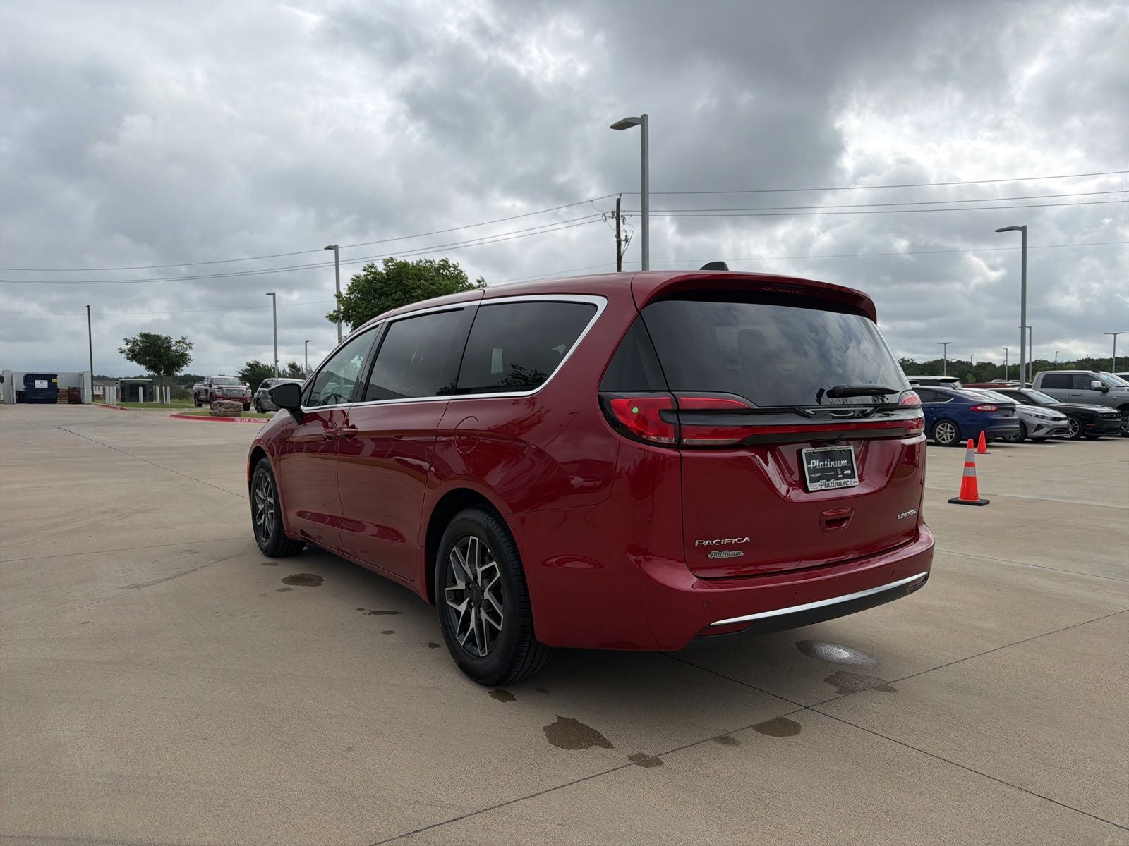 2027 Chrysler Pacifica — rear three-quarter view