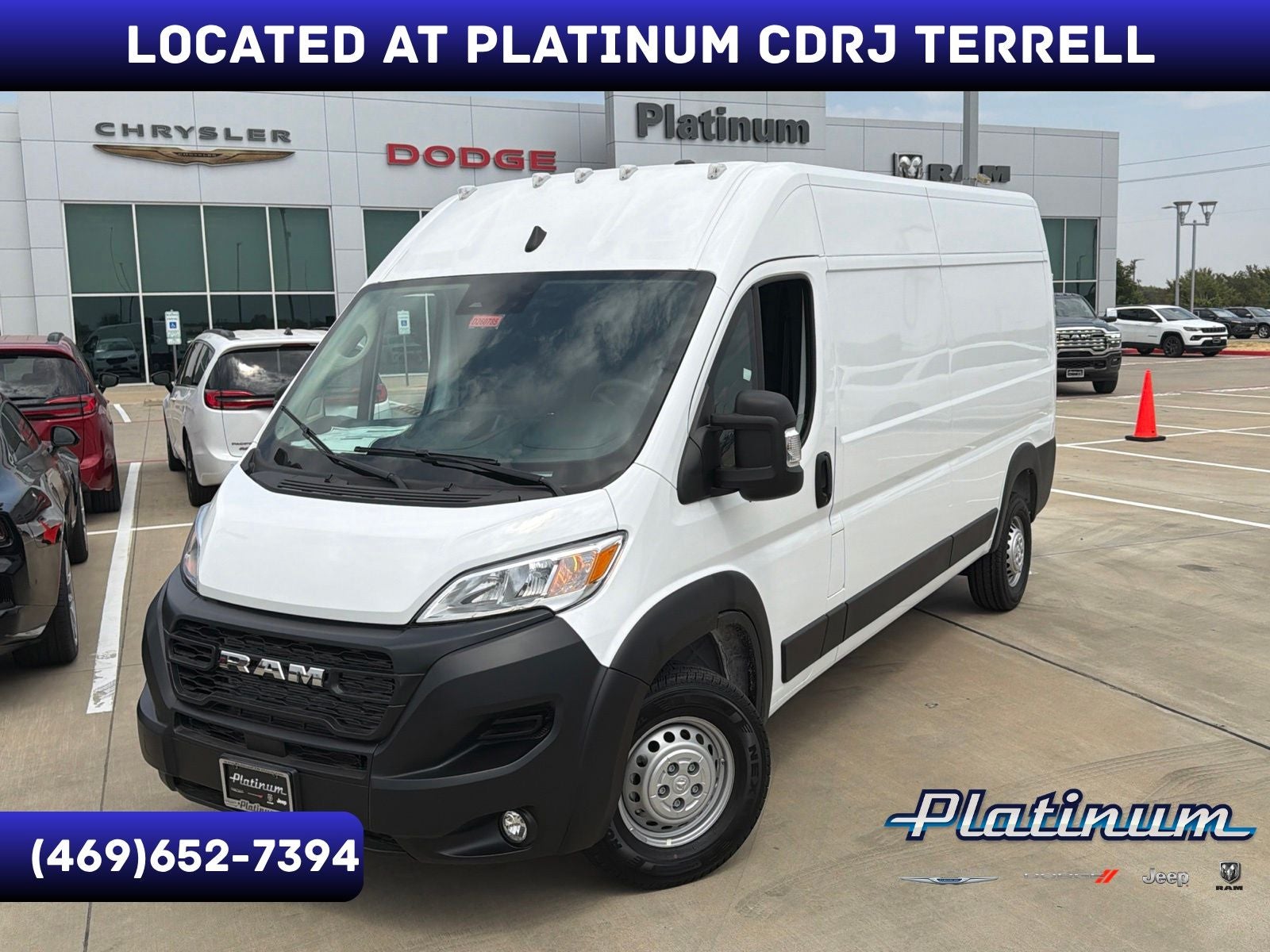 2026 RAM Ram ProMaster RAM PROMASTER 2500 TRADESMAN CARGO VAN HIGH ROOF 159' WB in Bright White Clearcoat — front three-quarter view