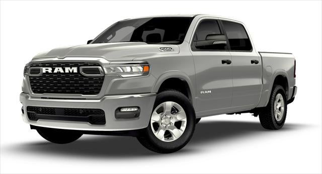 2026 RAM Ram 1500 RAM 1500 BIG HORN CREW CAB 4X2 5'7' BOX in Silver Zynith Exterior Paint — front three-quarter view