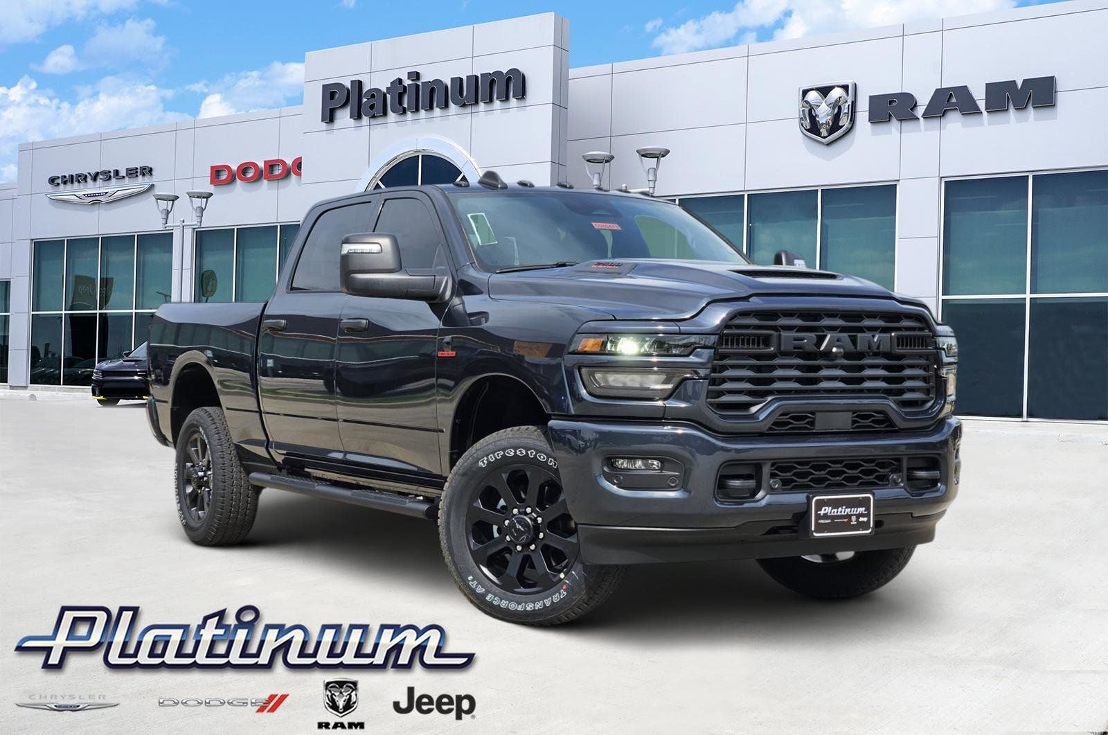 2026 RAM Ram 2500 RAM 2500 BLACK EXPRESS CREW CAB 4X4 6'4' BOX in Forged Blue Metallic Exterior Paint — front three-quarter view