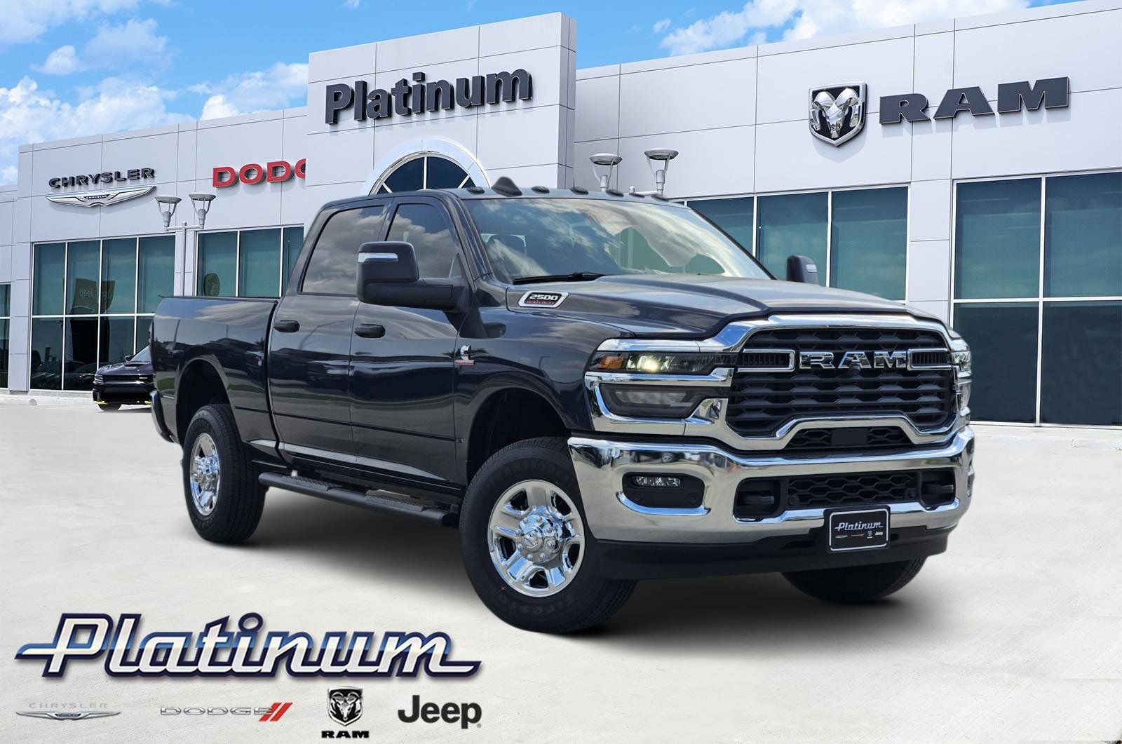 2026 RAM Ram 2500 RAM 2500 TRADESMAN CREW CAB 4X4 6'4' BOX in Forged Blue Metallic Exterior Paint — front three-quarter view