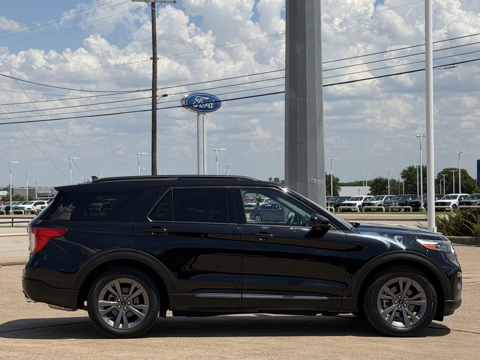 2023 Ford Explorer — rear three-quarter view