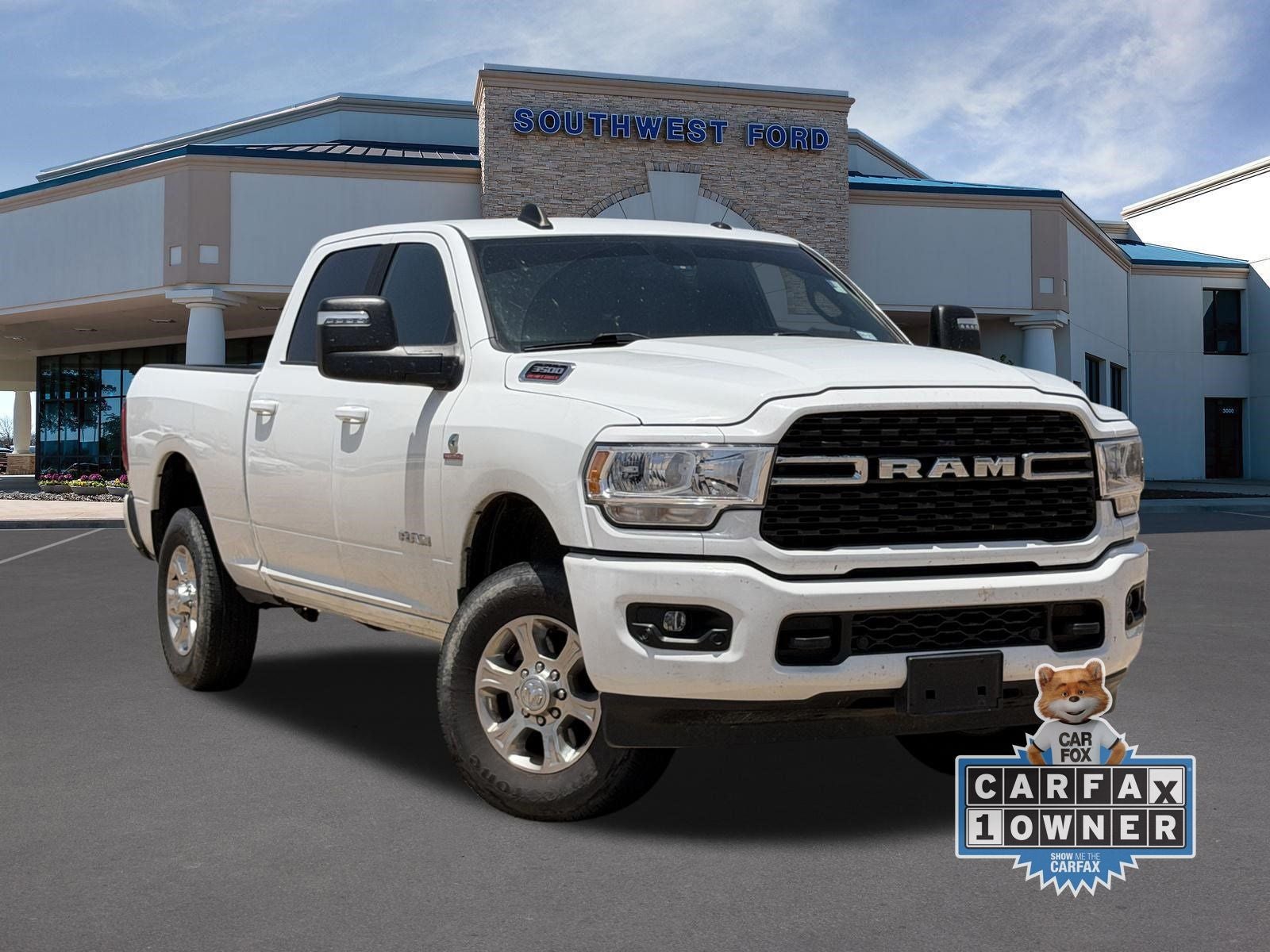 2024 RAM 3500 Big Horn in Bright White Clearcoat — front three-quarter view