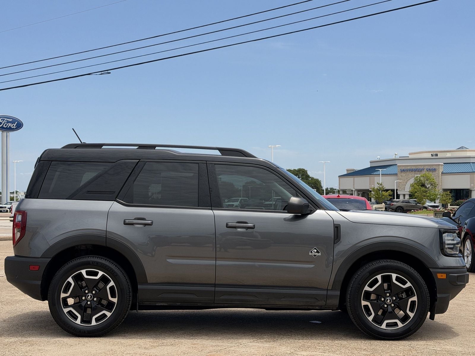2021 Ford Bronco Sport — rear three-quarter view