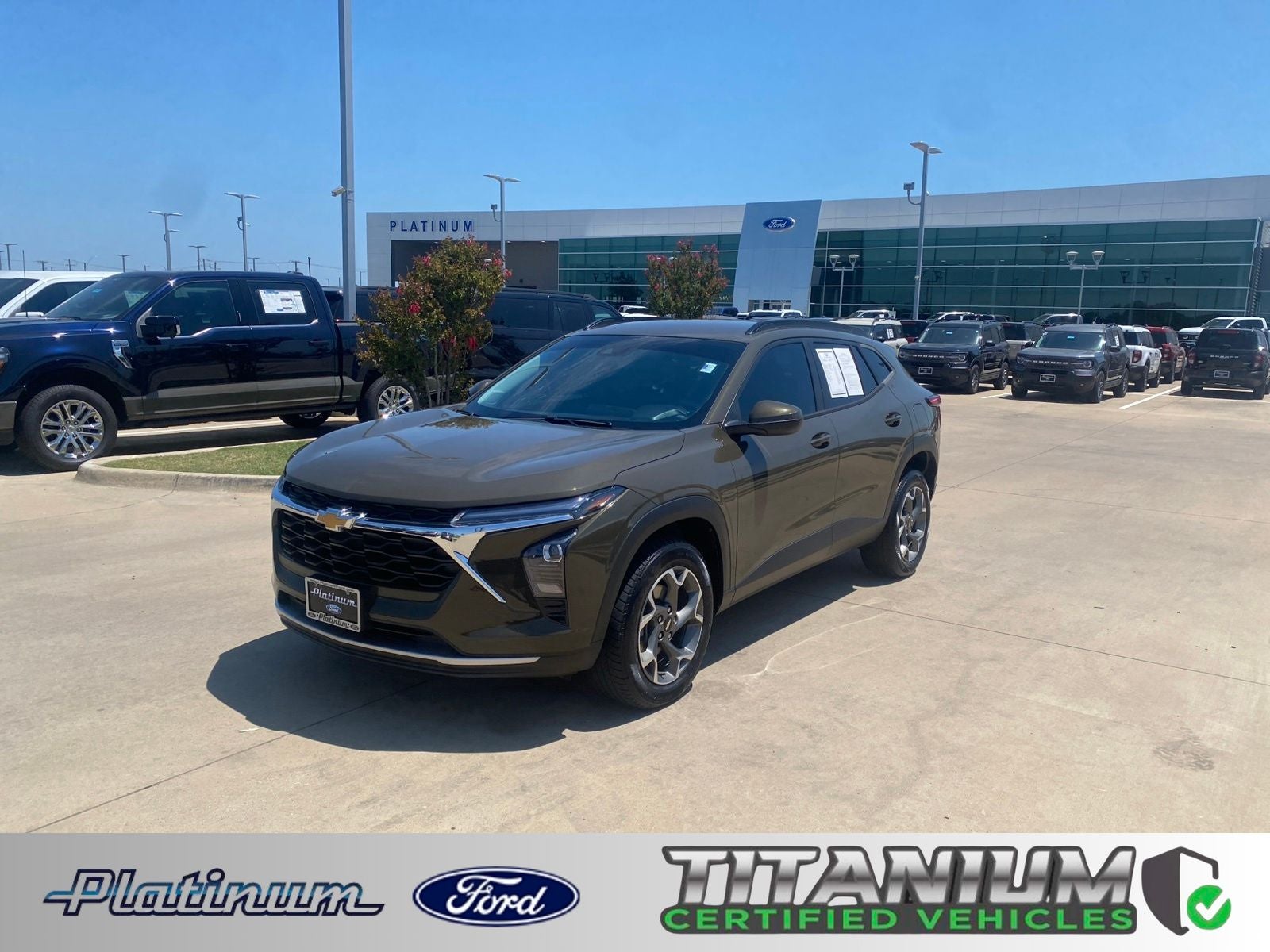 2024 Chevrolet Trax LT in Harvest Bronze Metallic — front three-quarter view